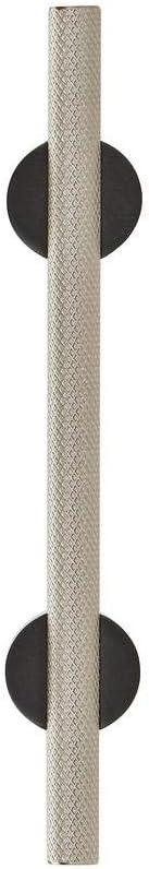 Transcendent 3-3/4 in. (96mm) Modern Matte Black/Silver Champagne Bar Cabinet Pull