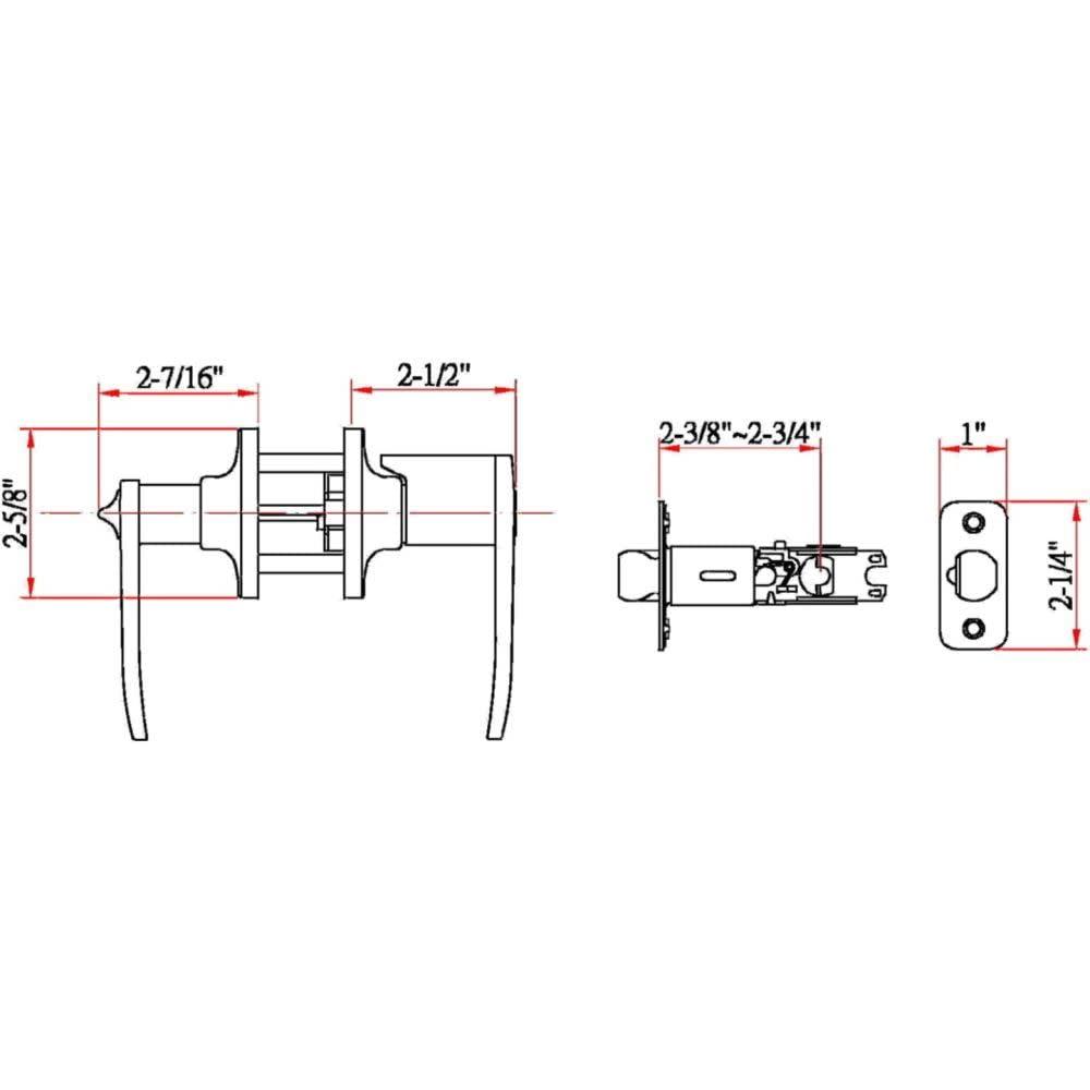 Delavan Keyed Entry Door Lever
