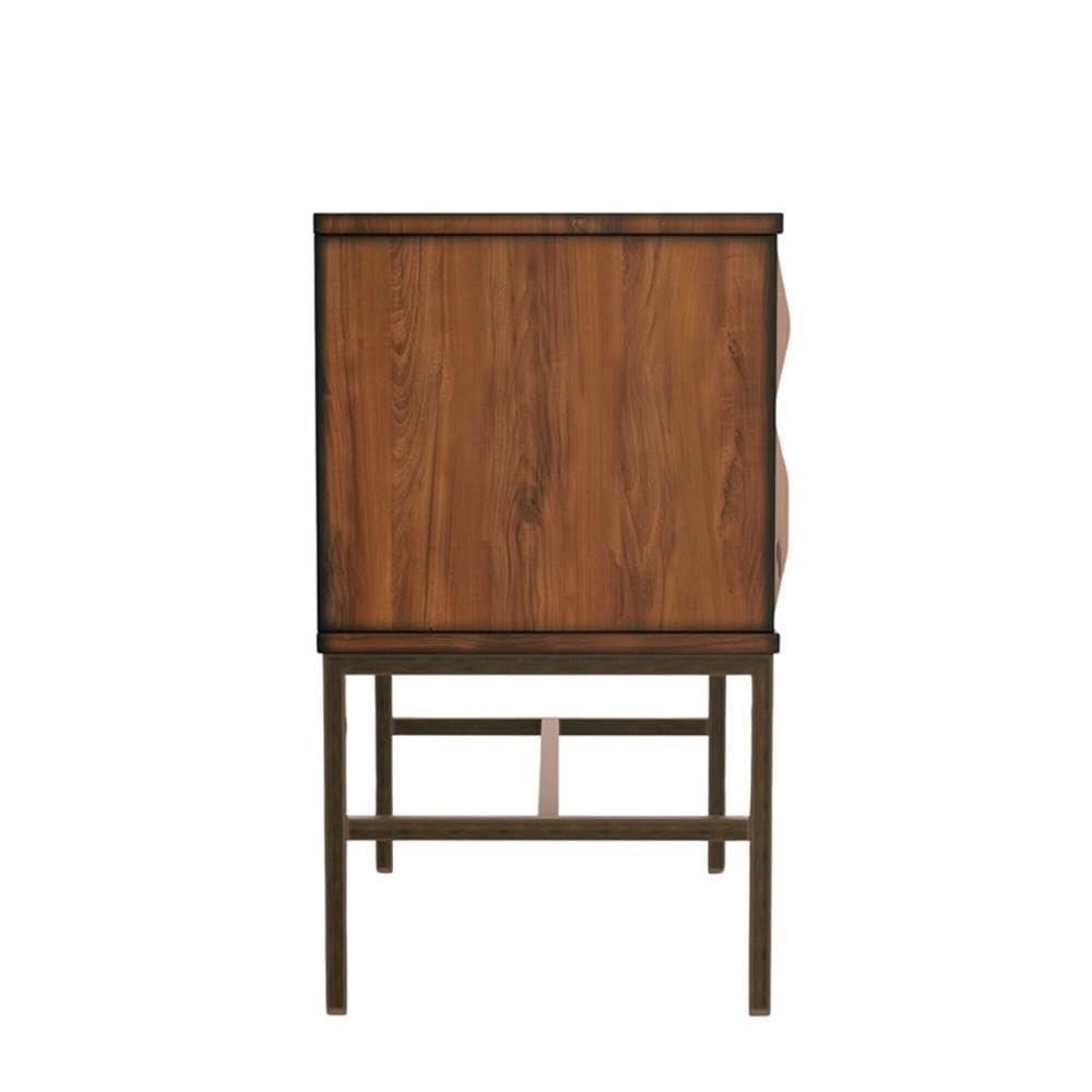Origins by Alpine    Trig Two Drawer Nightstand