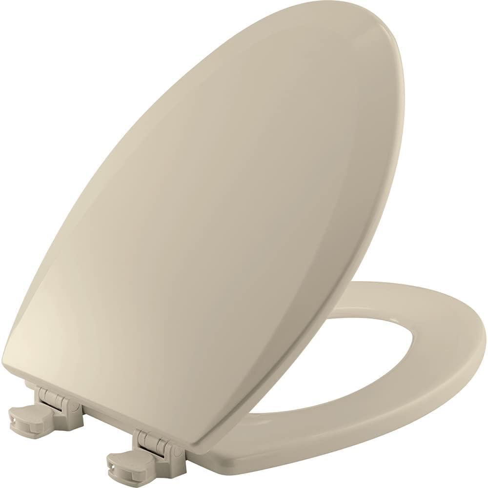 Bemis 1500EC Toilet Seat with Easy Clean & Change Hinges, Durable Wood