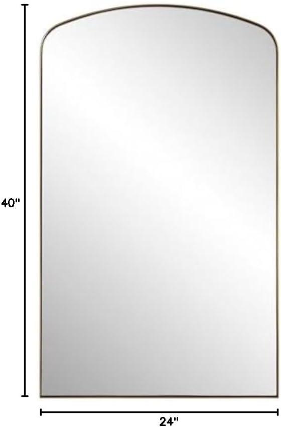 Uttermost Tordera Brass 24" x 40" Arch Wall Mirror