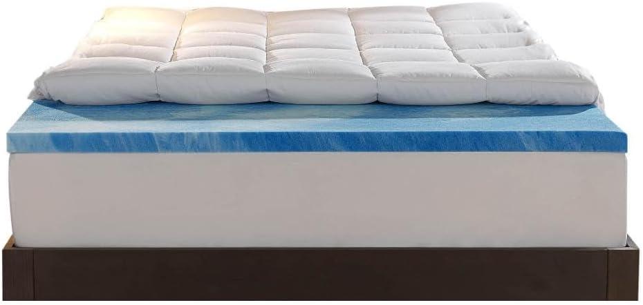 Twin Gel Memory Foam Down Alternative Mattress Topper