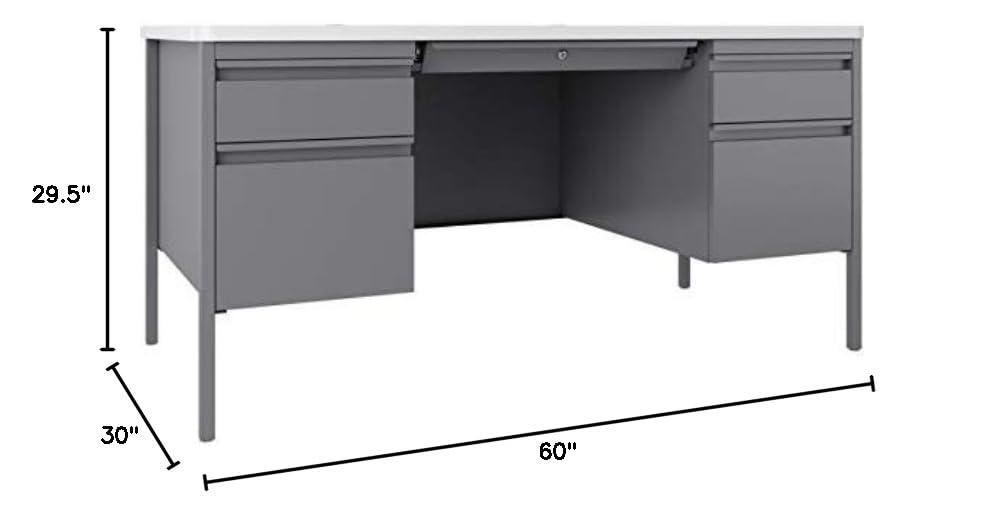 Fortress 60" Rectangular Teacher Desk