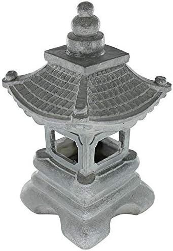 Chengdu Pagoda Gray Resin Asian Lantern Statue