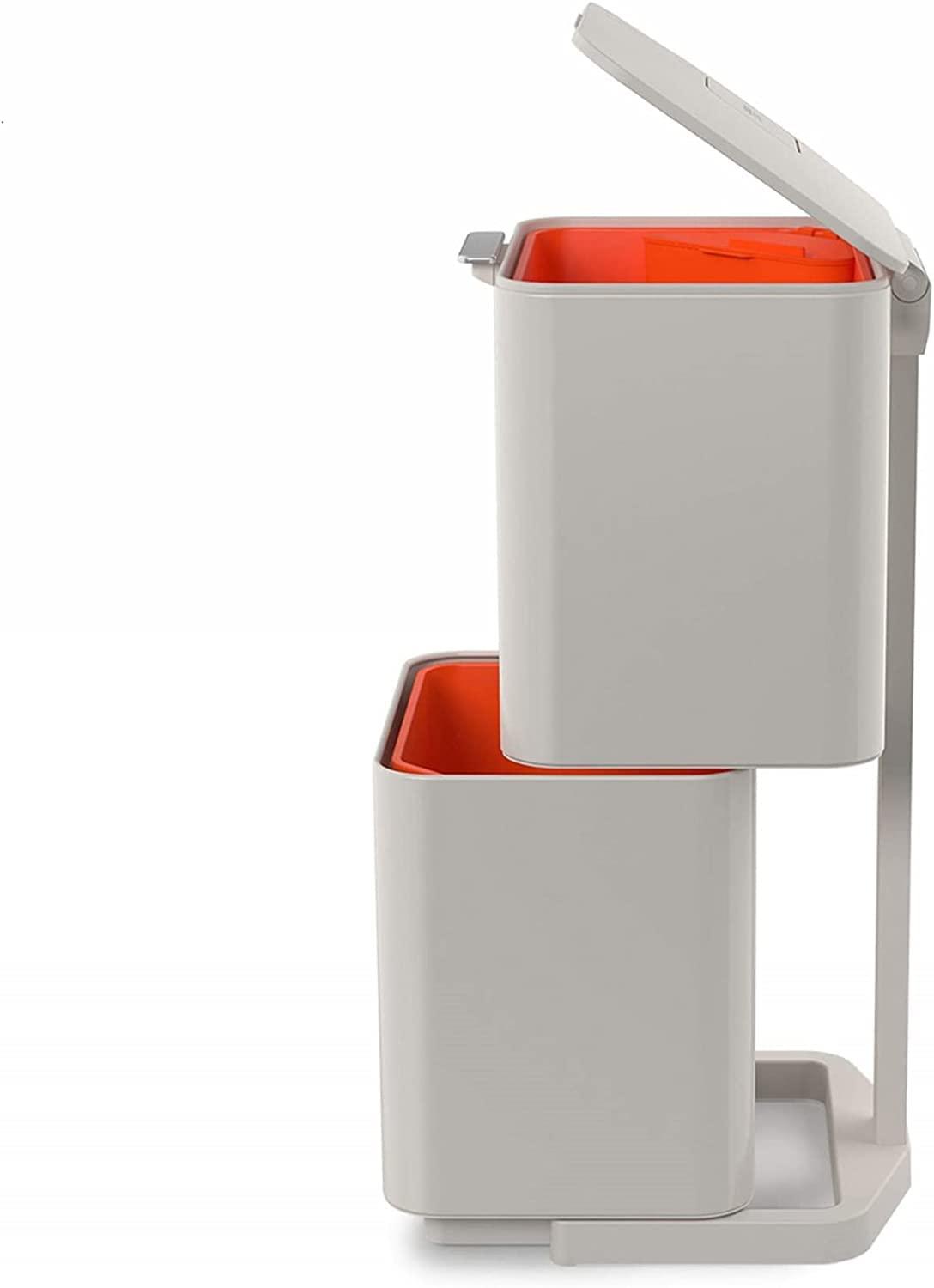 Joseph Joseph Totem Waste & Recycling Dual Kitchen Trash Can