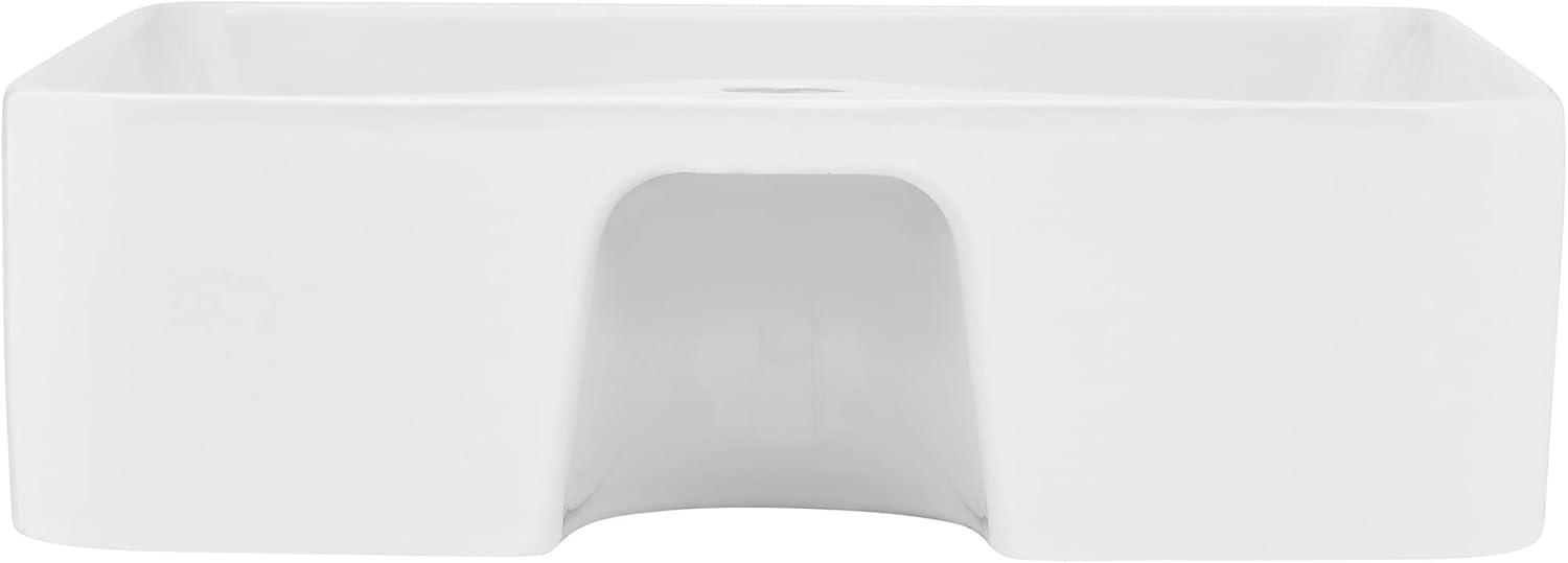 Rennes 19" Vessel Sink in Glossy White