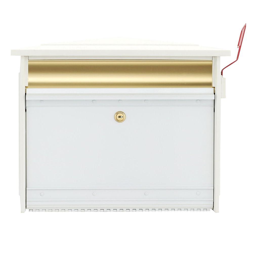 Architectural Mailboxes Mailsafe Locking, Plastic, Medium, Wall-Mount Mailbox in White