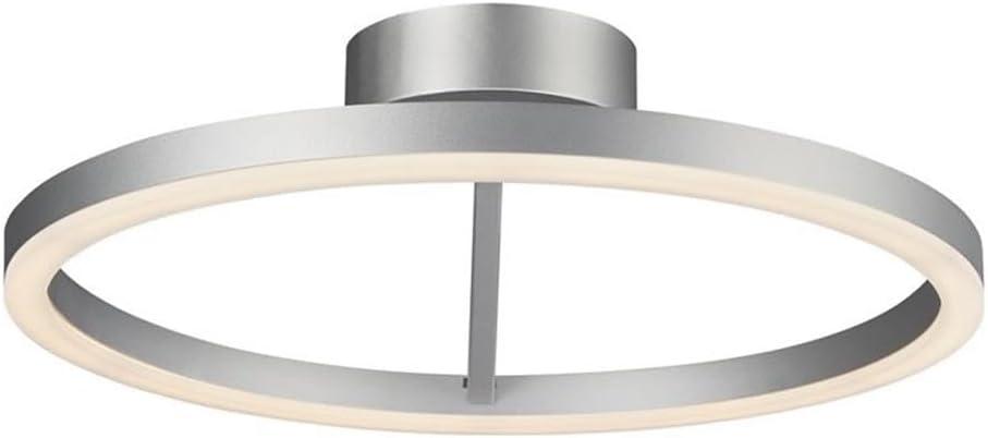 Zuben 20-in Integrated LED Modern Circular ETL Certified Semi Flush Ceiling Light