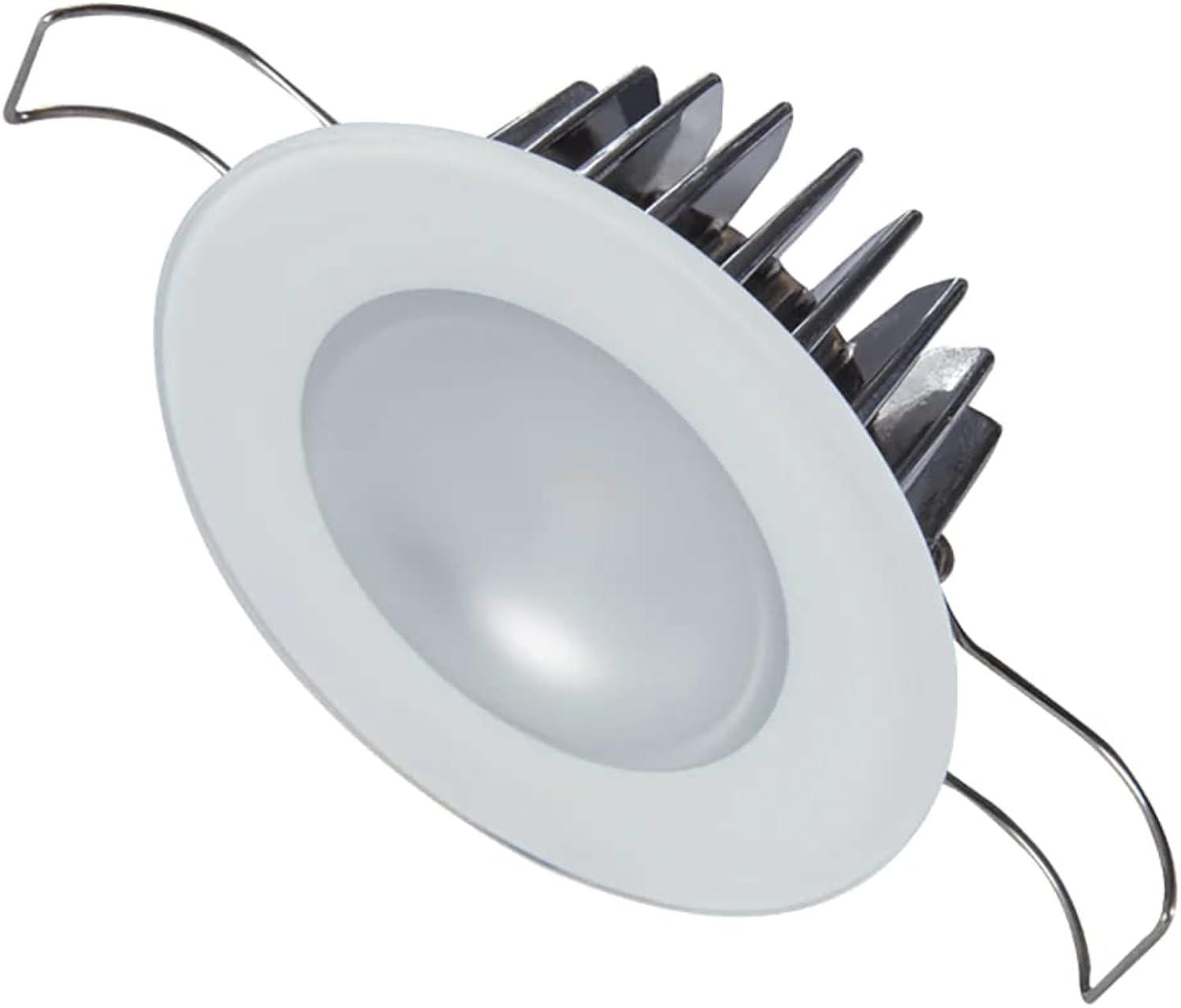 Lumitec Mirage Flush Mount Interior Down Light - Dimmable White, Red and Blue - Glass Fixture No Bezel - 2.5" Diameter