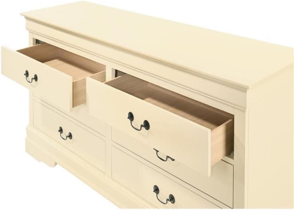 Vernon 6 Drawer 57" W Double Dresser