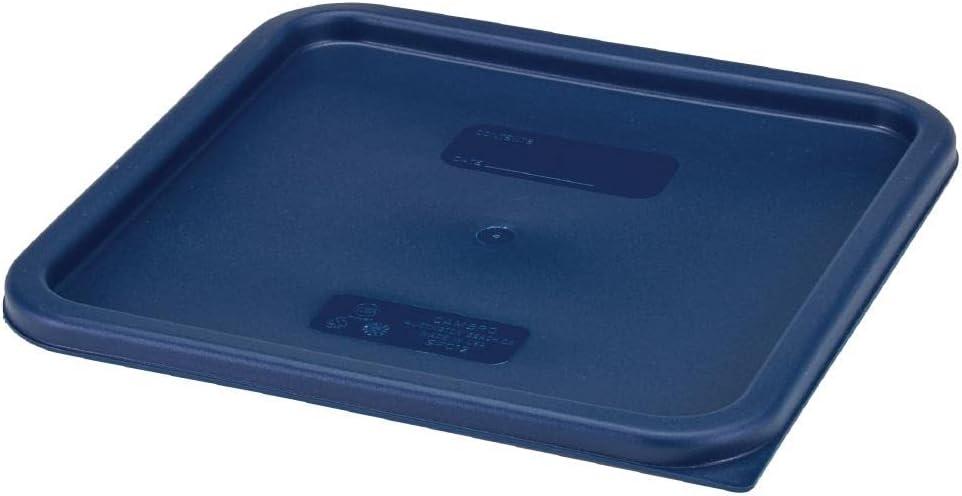 Cambro SFC12453 CamSquares Lid for 12, 18 & 22-Quart Food Storage Containers, Polyethylene, Midnight Blue, NSF