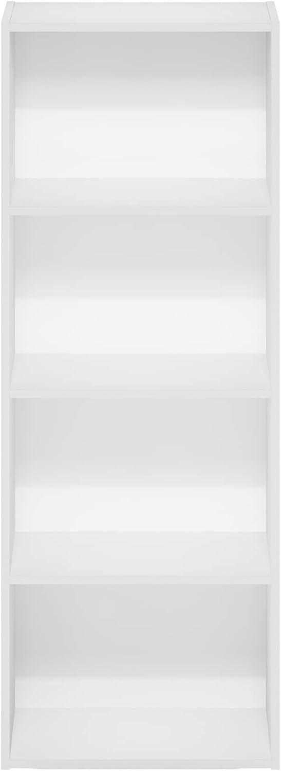 Furinno 21051WH Luder 4-Tier Open Shelf Bookcase, White