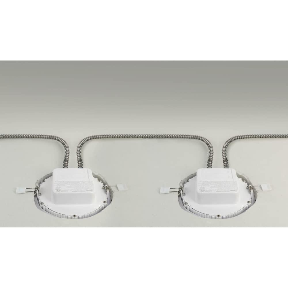 White 4-Inch LED Canless Recessed Downlight Kit with Integrated J-Box