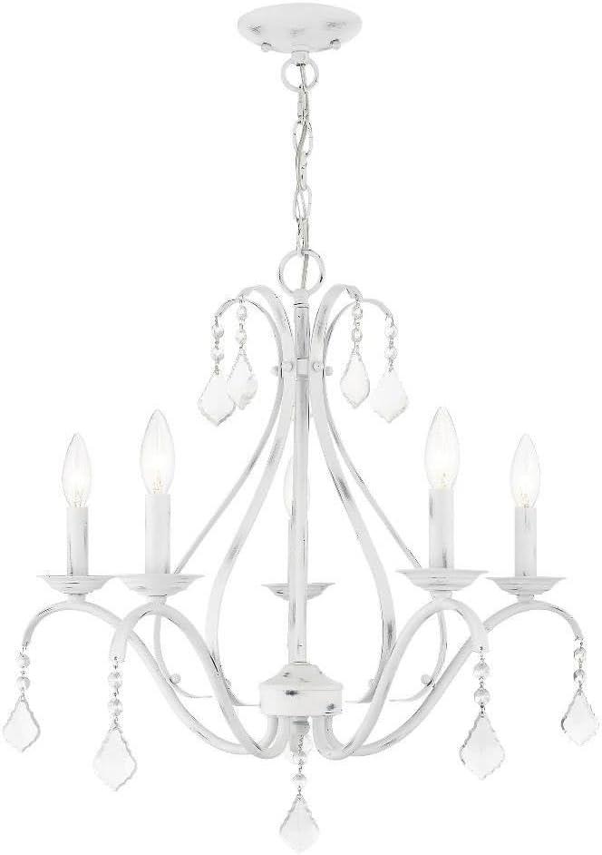 Livex Lighting Caterina 5 - Light Chandelier in  Antique White