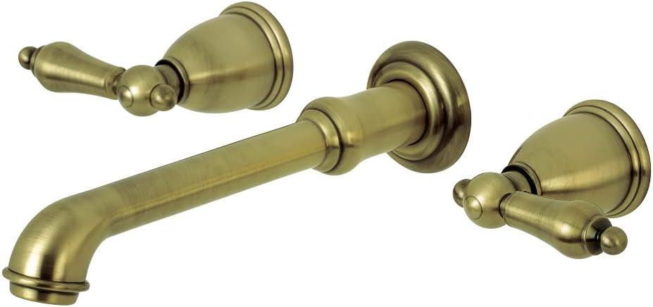 Kingston Brass English Country Two-Handle 3-Hole Wall Mount Roman Tub Faucet