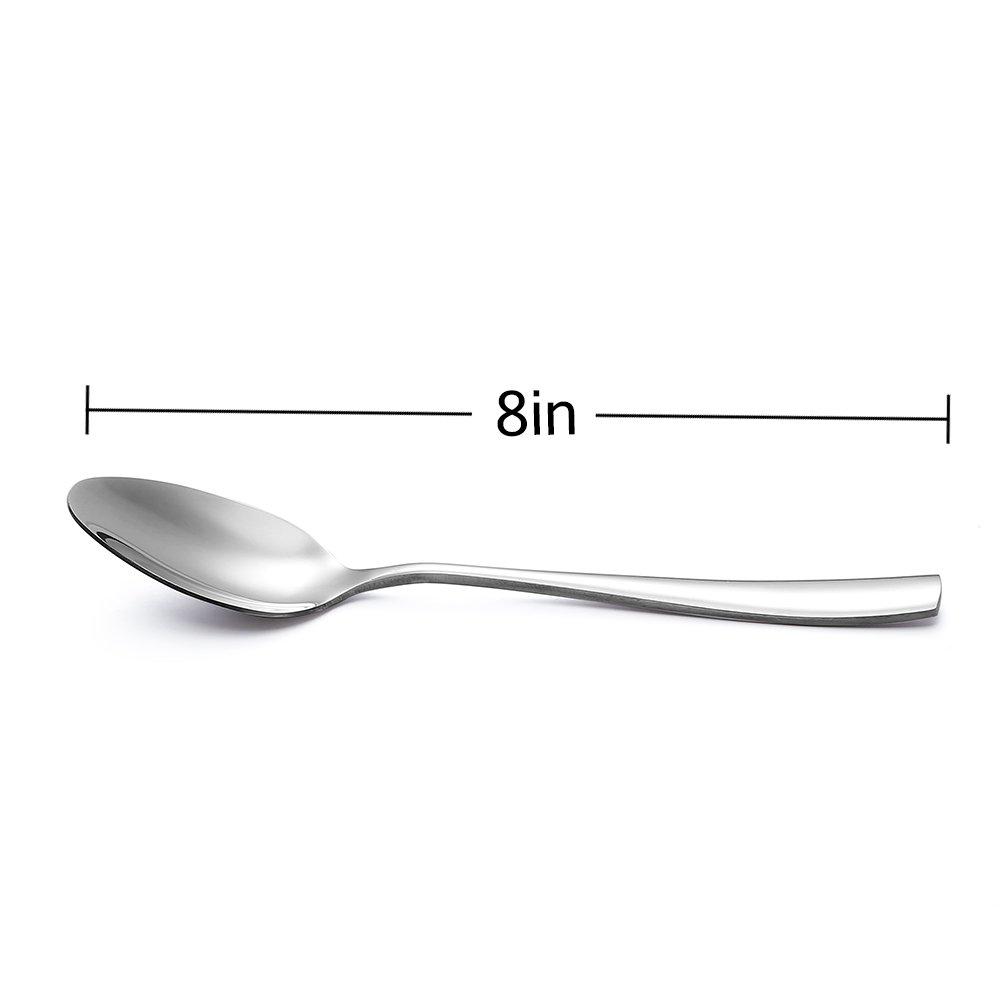 24-Piece Large Stainless Steel Dinner Spoons