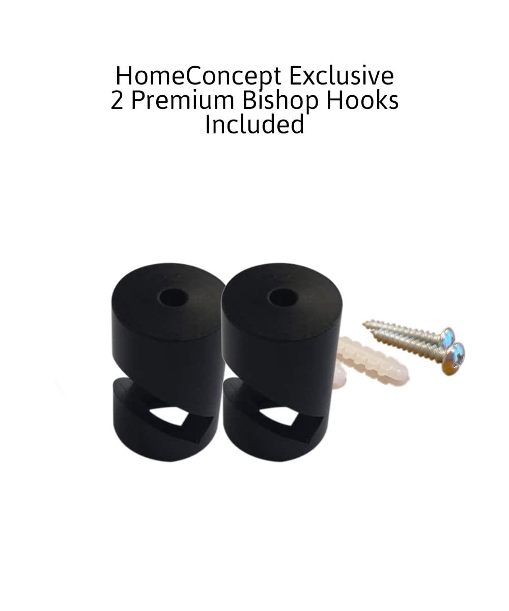Home Concept Black Swag Plug-in Pendant with Shallow Drum Shade