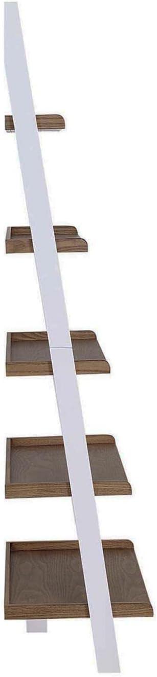 Convenience Concepts American Heritage Bookshelf Ladder, Driftwood/White