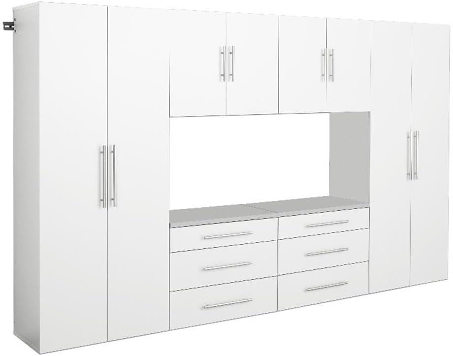 6pc 120" Hangups Storage Cabinet Set White - Prepac