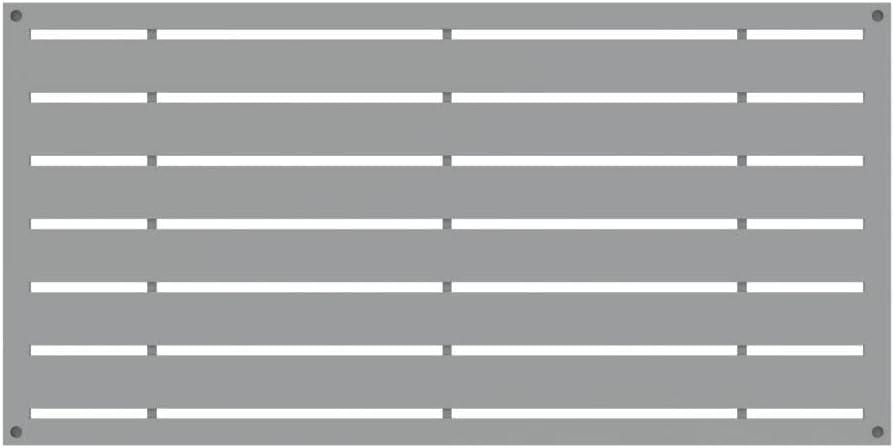 Boardwalk Gray Polypropylene Decorative Screen Panel, 2-ft x 4-ft