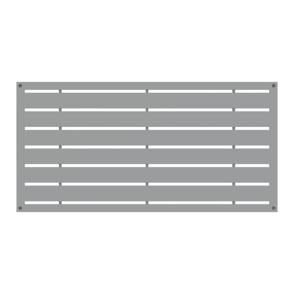 Boardwalk Gray Polypropylene Decorative Screen Panel, 2-ft x 4-ft