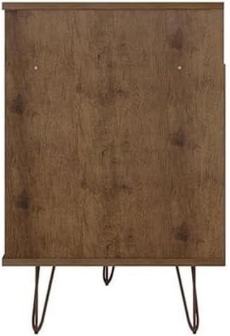 Rockefeller TV Stand for TVs up to 60'': Media Console with Storage - Manhattan Comfort
