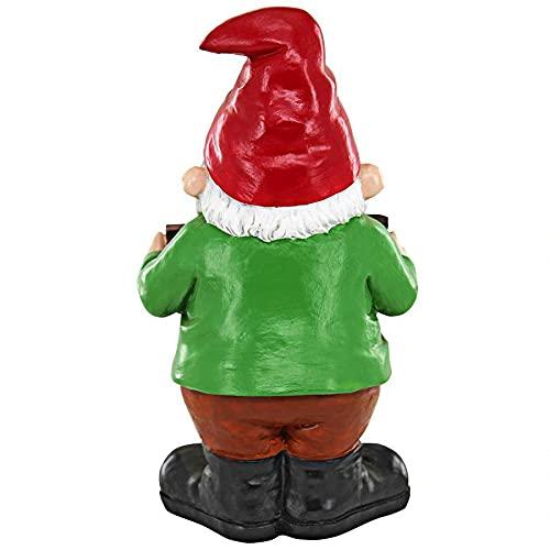 Go Away Sign Gnome Garden Statue