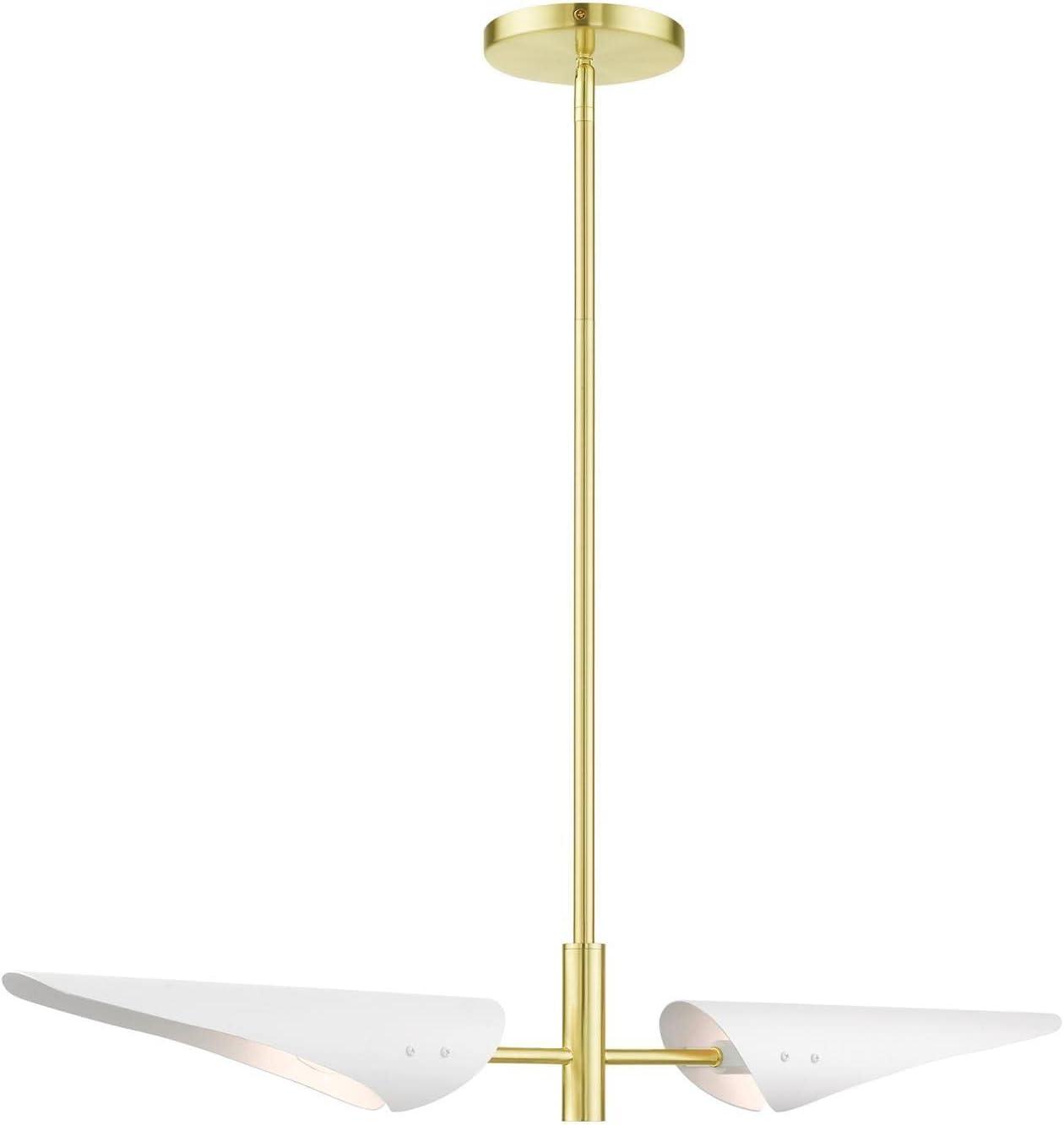 Livex Lighting Capistrano 2 - Light Chandelier in  Satin Brass