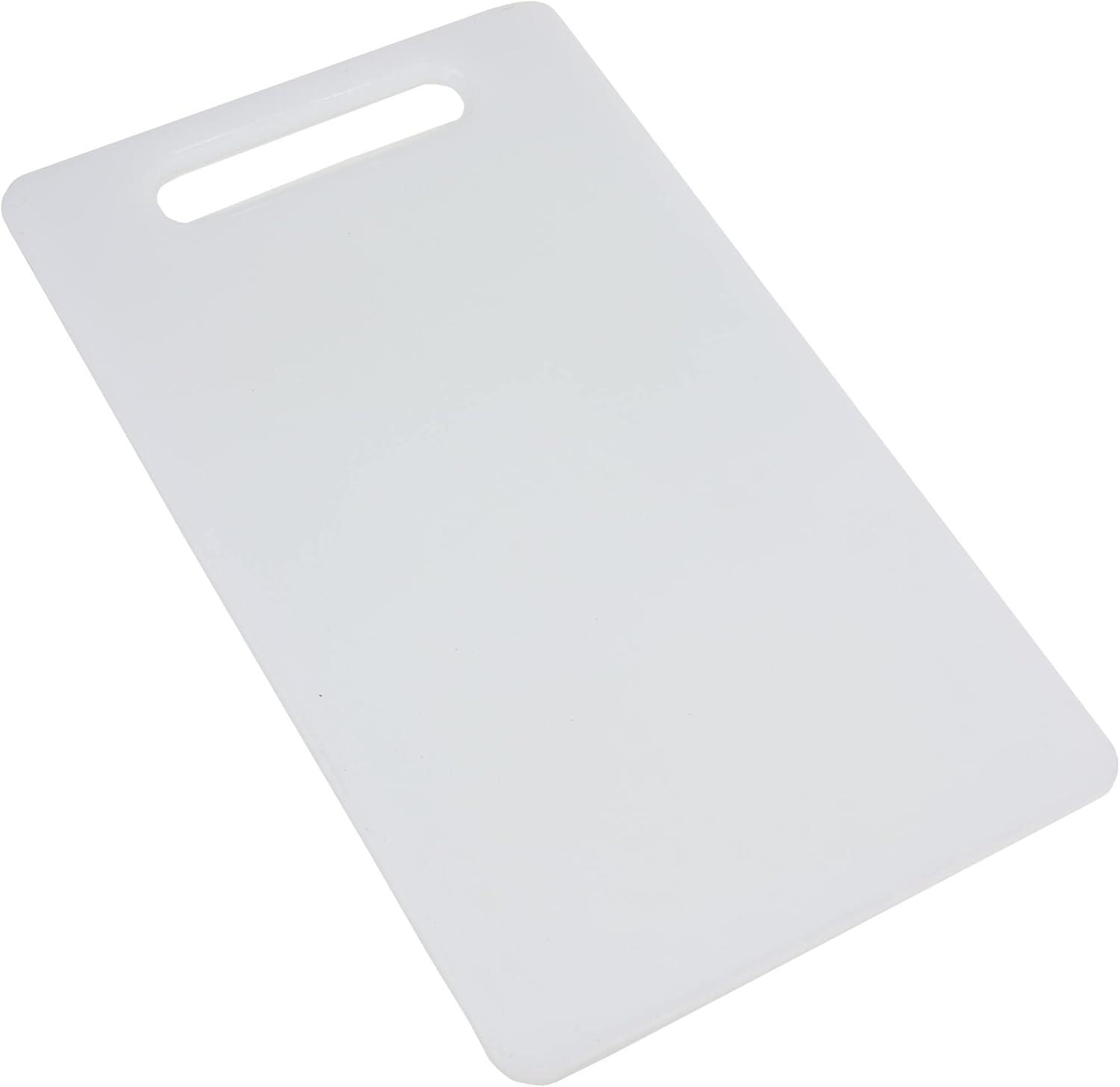 Chef Craft Basic Solid Plastic Cutting Board, 13 x 8 inch , White