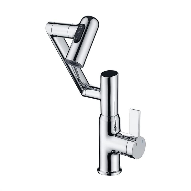 Lefton Rotatable Single Hole Bathroom Faucet with Temperature Display BF2204