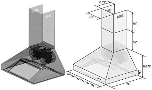 ZLINE ZLINE 48 in. Professional Ducted Wall Mount Range Hood in Stainless Steel (667-48)