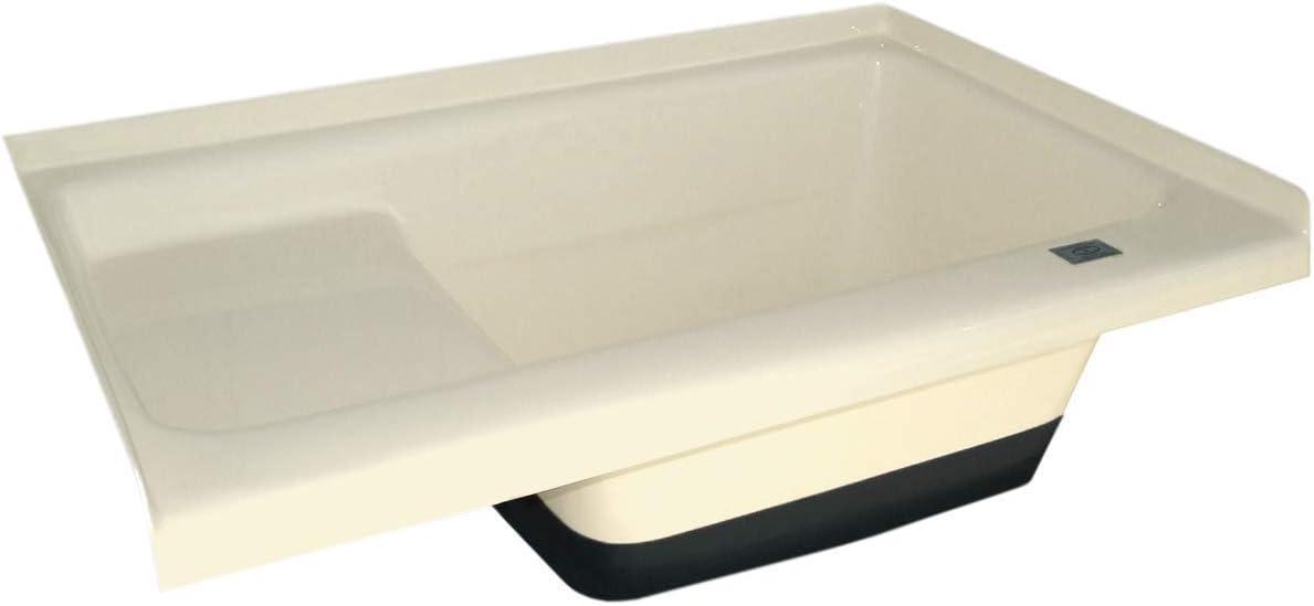 Icon 00475 Sit-In Step Tub with Right Hand Drain TU500RH - Colonial White