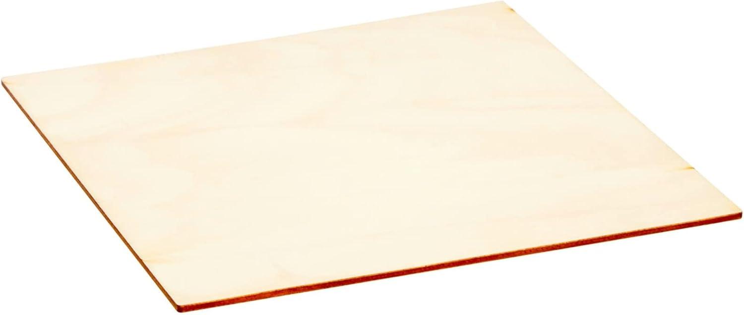 Bright Creations 8 Pack Thin 8x8 Wood Squares for DIY Crafts, Unfinished 1/8 Inch Basswood Plywood for Laser Cutting, Wood Burning