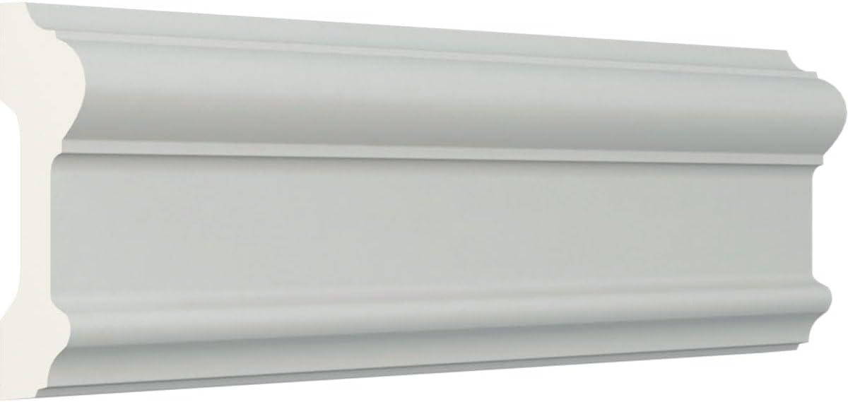 Ekena Millwork 3 5/8"H x 1 1/4"P x 94 1/2"L Bedford Chair Rail (Set of 2)