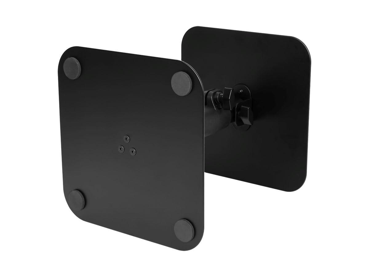 Monoprice Desktop Freestanding Speaker Stands Pair Adjustable with Cable Management, For Medium/Large Bookshelf Studio Monitor Speakers