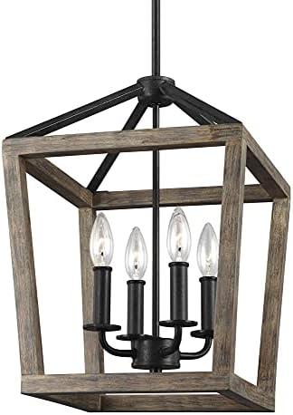 Buford Wood & Iron Chandelier (12"-26")