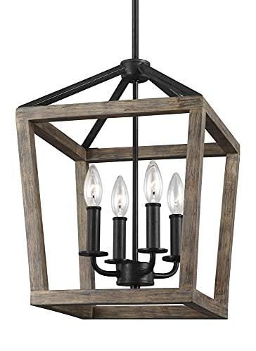 Buford Wood & Iron Chandelier (12"-26")