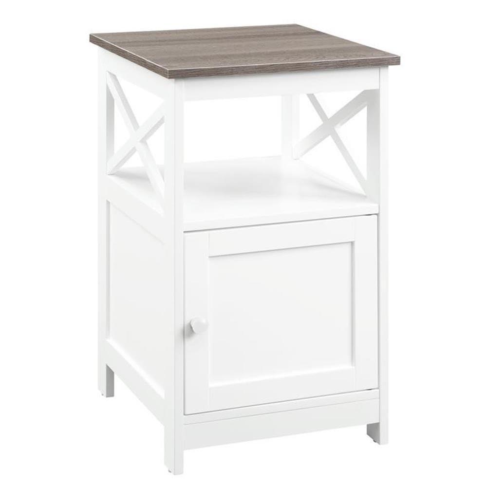 Convenience Concepts Oxford End Table with Cabinet, Multiple Finishes