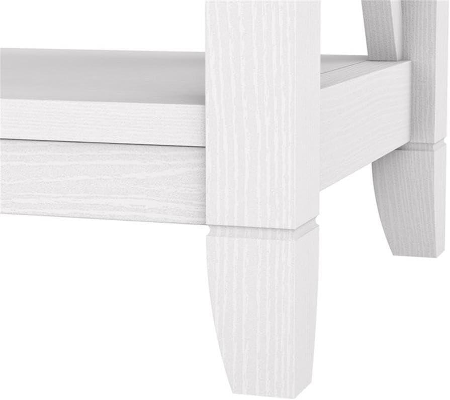 Pure White Oak Adjustable Tall 5 Shelf Bookcase Set