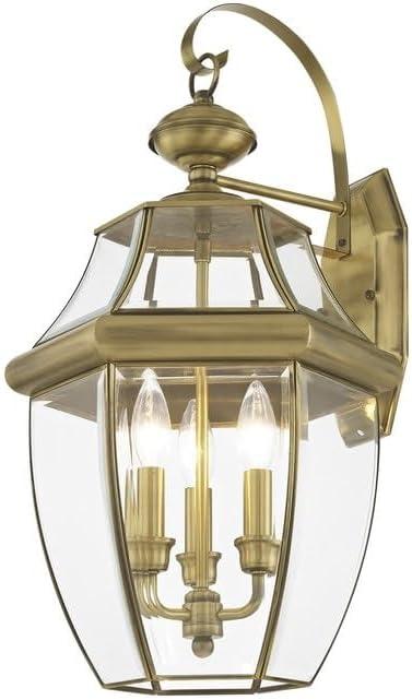 Livex Lighting Monterey 3 - Light Wall Light in  Antique Brass
