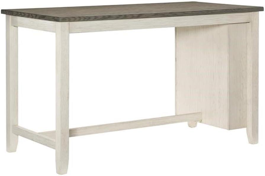 Lexicon Timbre 5-Piece 3-Shelf Wood Counter Height Dining Set in Antique White