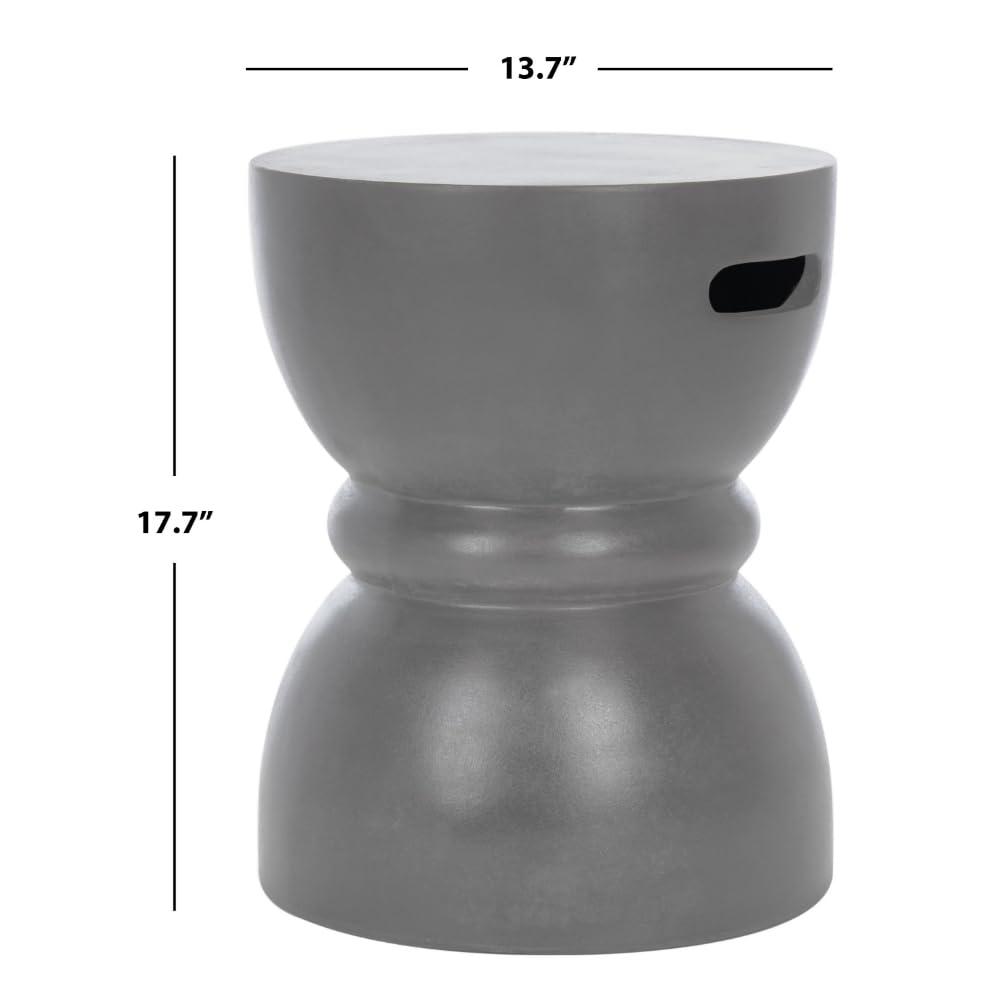 Haruki Accent Stool - Indoor/Outdoor - VNN1006 - Gray - Safavieh