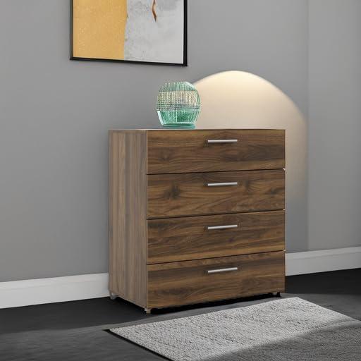 Tvilum, Austin 4 Drawer Chest, Walnut