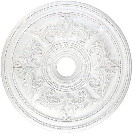 White Polyurethane Traditional Ceiling Medallion, 30.5" Diameter