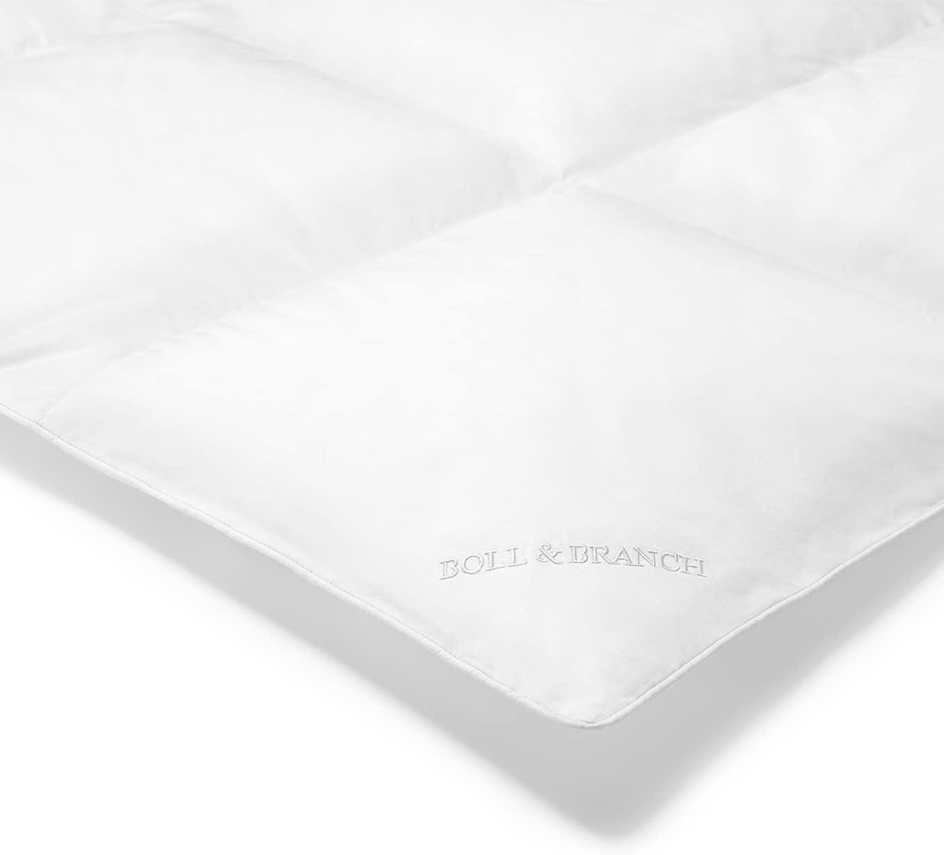 BOLL & BRANCH Down Duvet Insert - King/Cal King, Lightweight - Luxury Shell - Cruelty-Free U.S. Down Bedding - Bafflebox, Maintains Loft