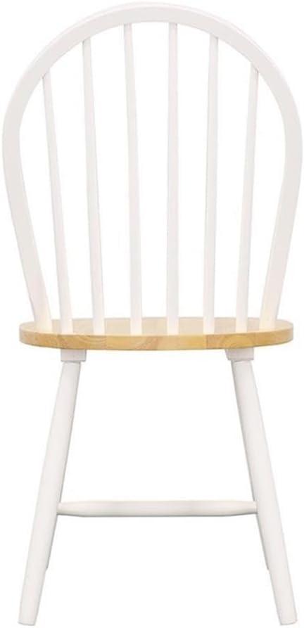 Coaster Farmhouse Windsor Wood Dining Chairs in White