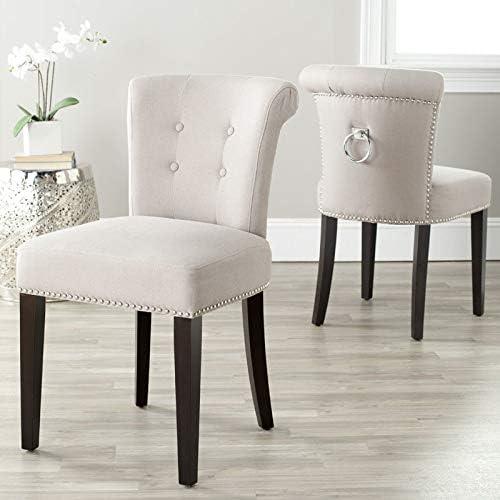 Sinclair 21''H Ring Chair (Set of 2) with Silver Nail Heads  - Safavieh