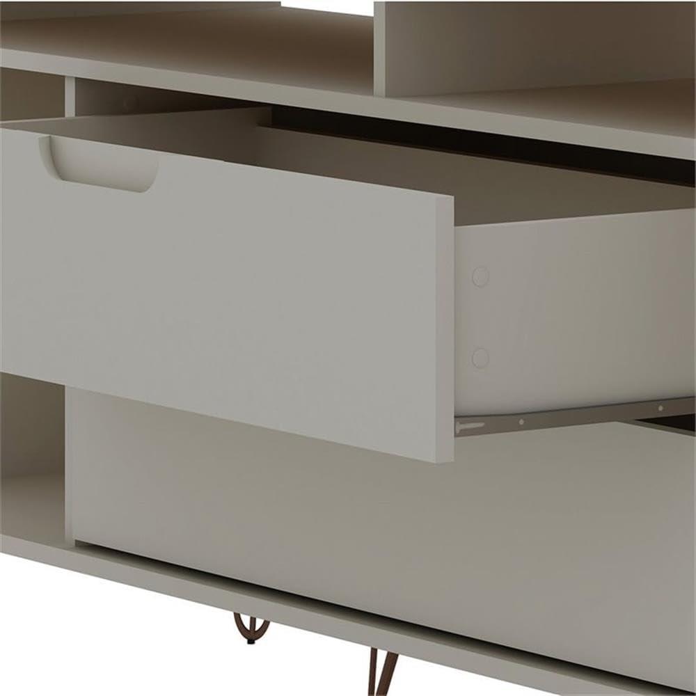 Rockefeller 62.99 TV Stand with Metal Legs and 2 Drawers