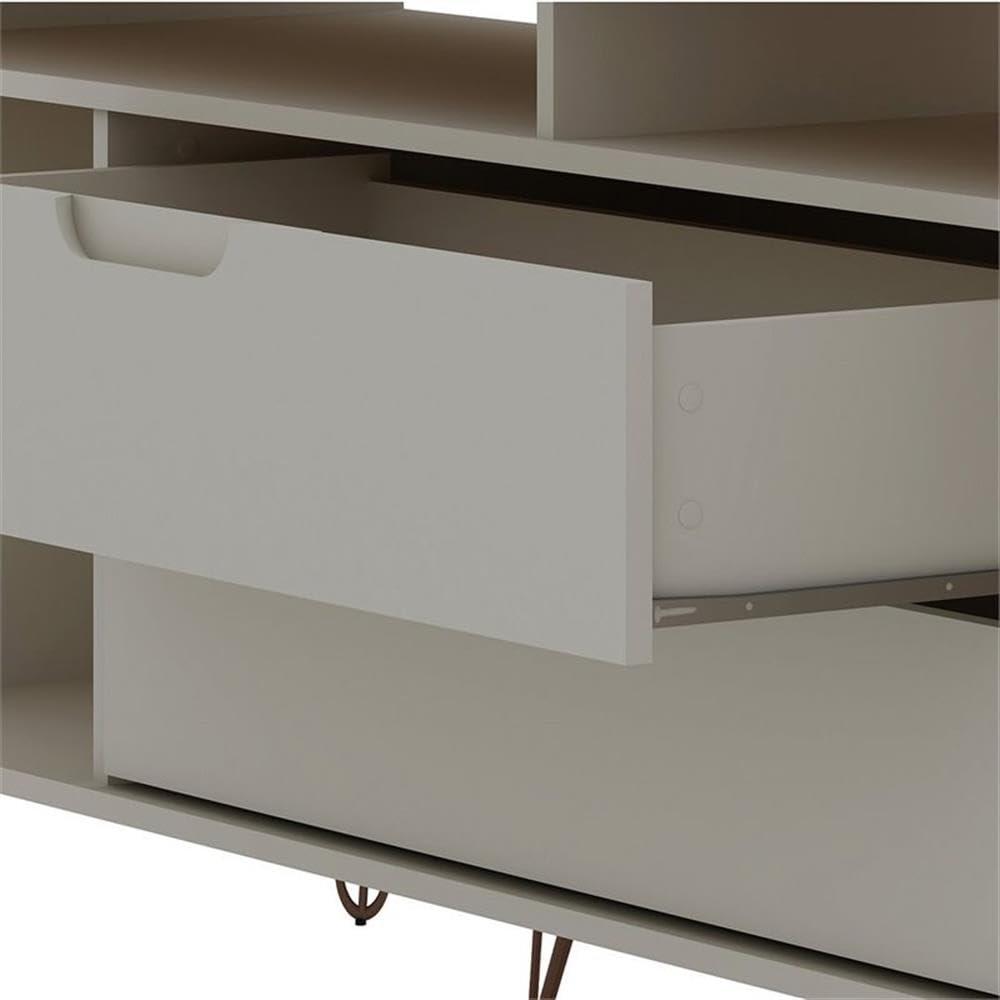 Rockefeller 62.99 TV Stand with Metal Legs and 2 Drawers