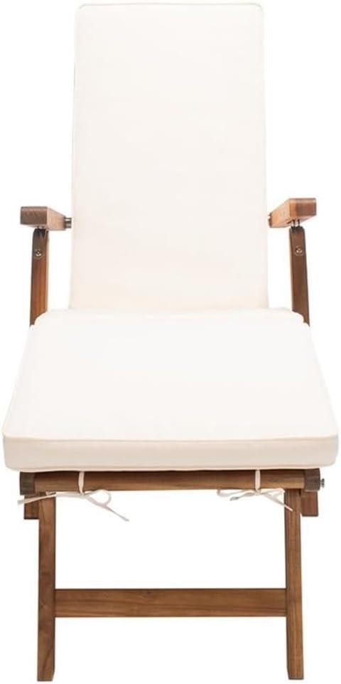 Palmdale Lounge Chair - Outdoor - PAT7015 - Natural/Beige -Safavieh